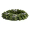 Outlet Depot Adventskranz-Set Silber/Grau