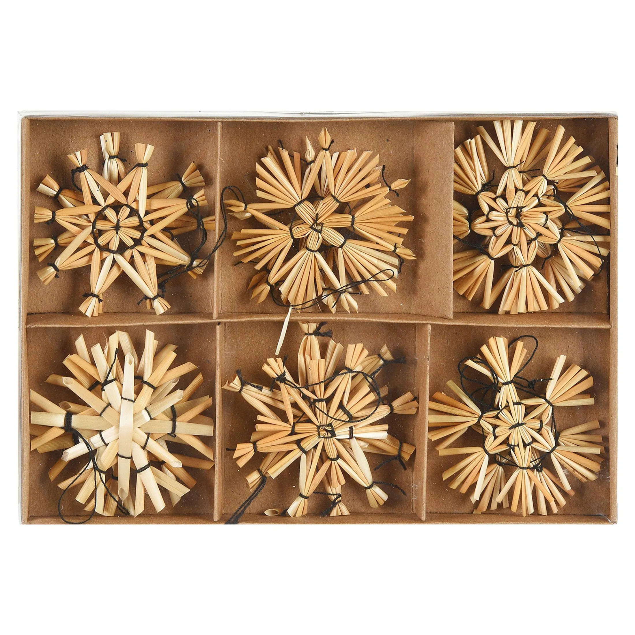 Outlet Depot Anhänger Strohsterne Ca. 6Cm 12Er Set