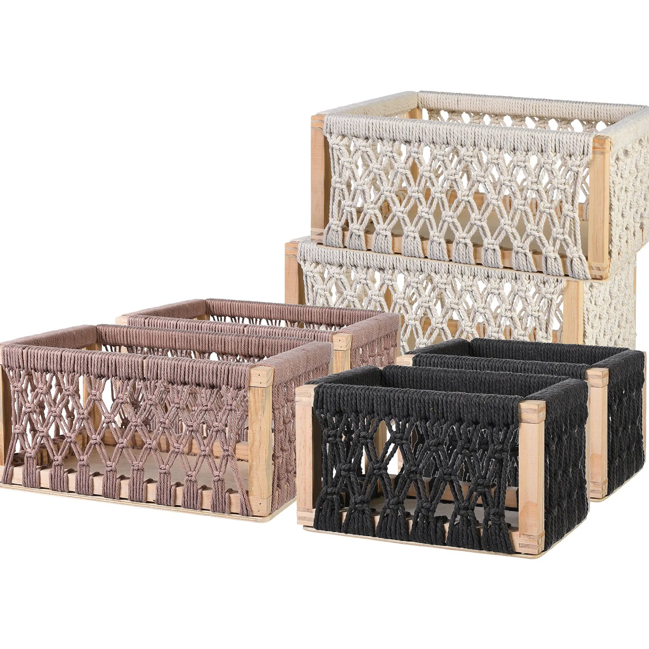 Cheap Depot Aufbewahrungsboxen-Set Makramee