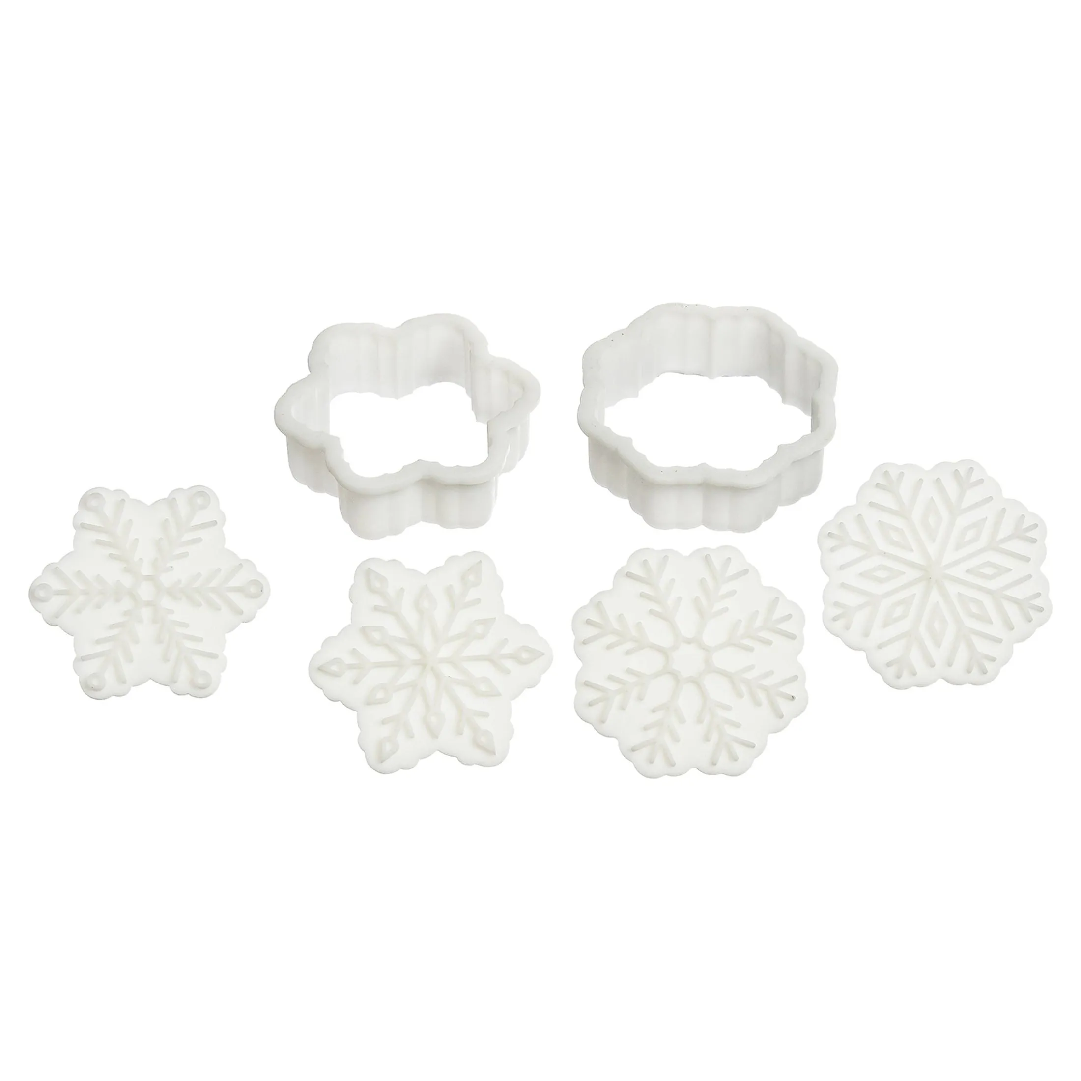 Store Depot Ausstechform-Set Snowflake Mit Pragung