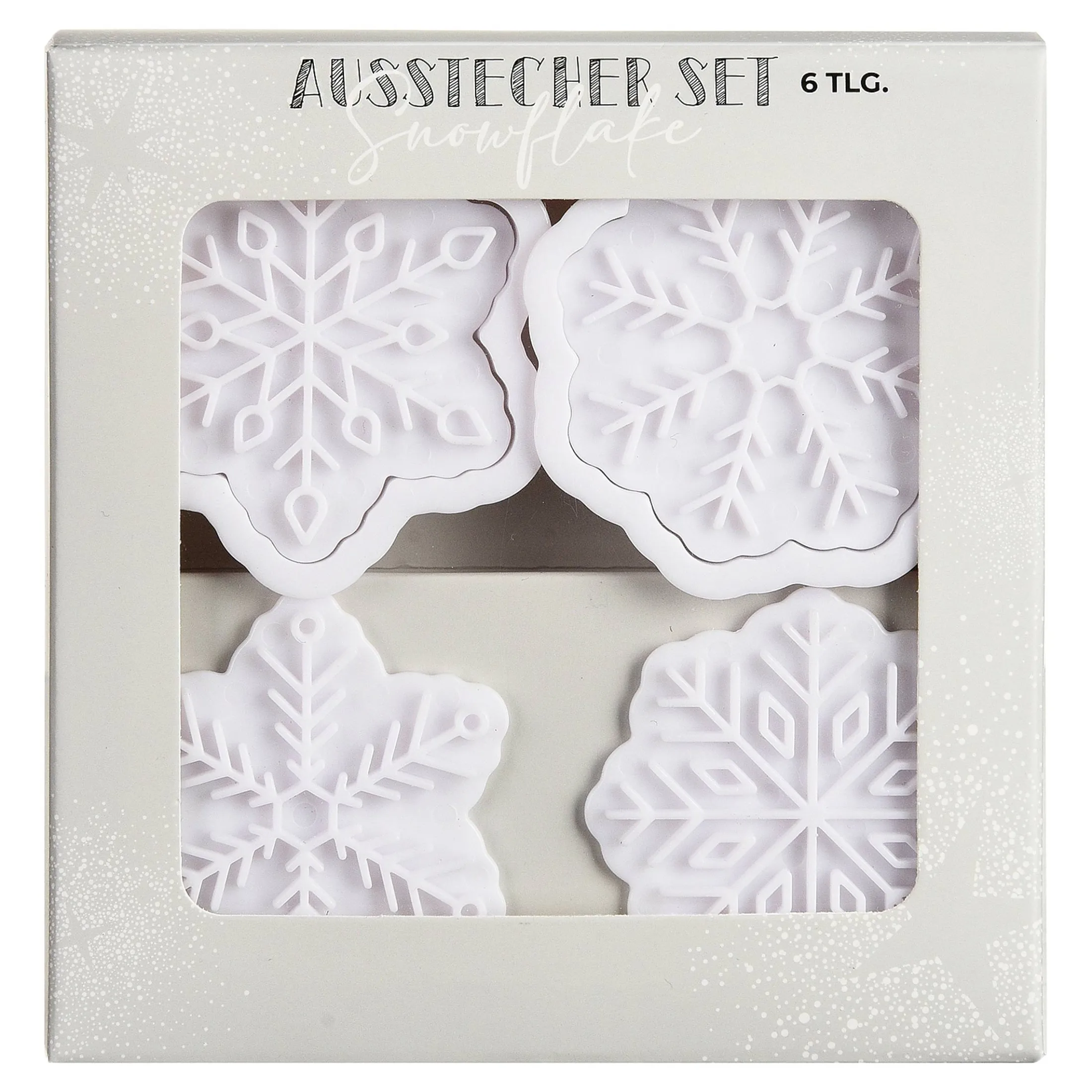 Store Depot Ausstechform-Set Snowflake Mit Pragung