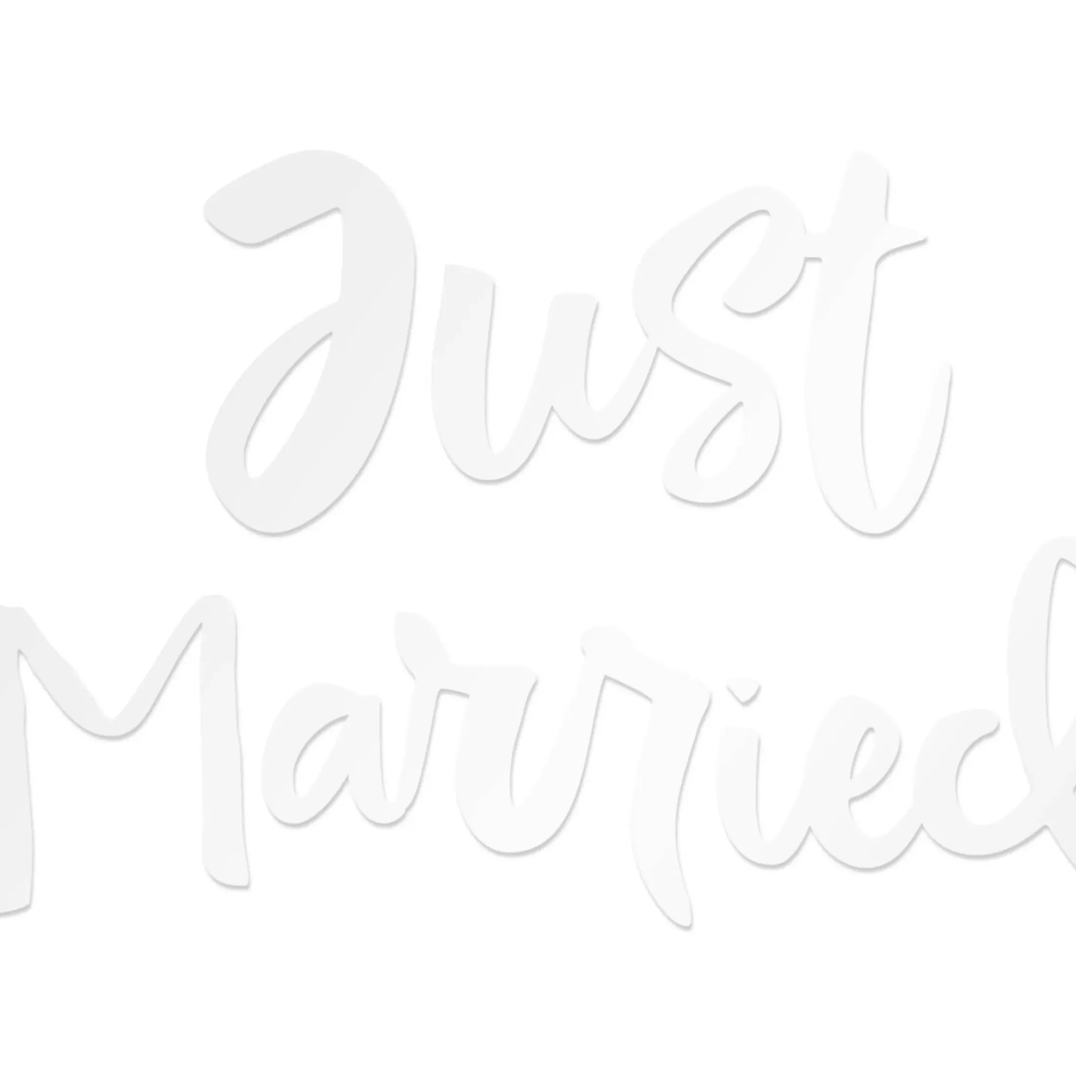 Depot Geschenkanhänger & Sticker>Autosticker Just Married