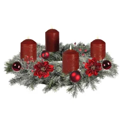 Clearance Depot Deko-Adventskranz-Set Classic Christmas