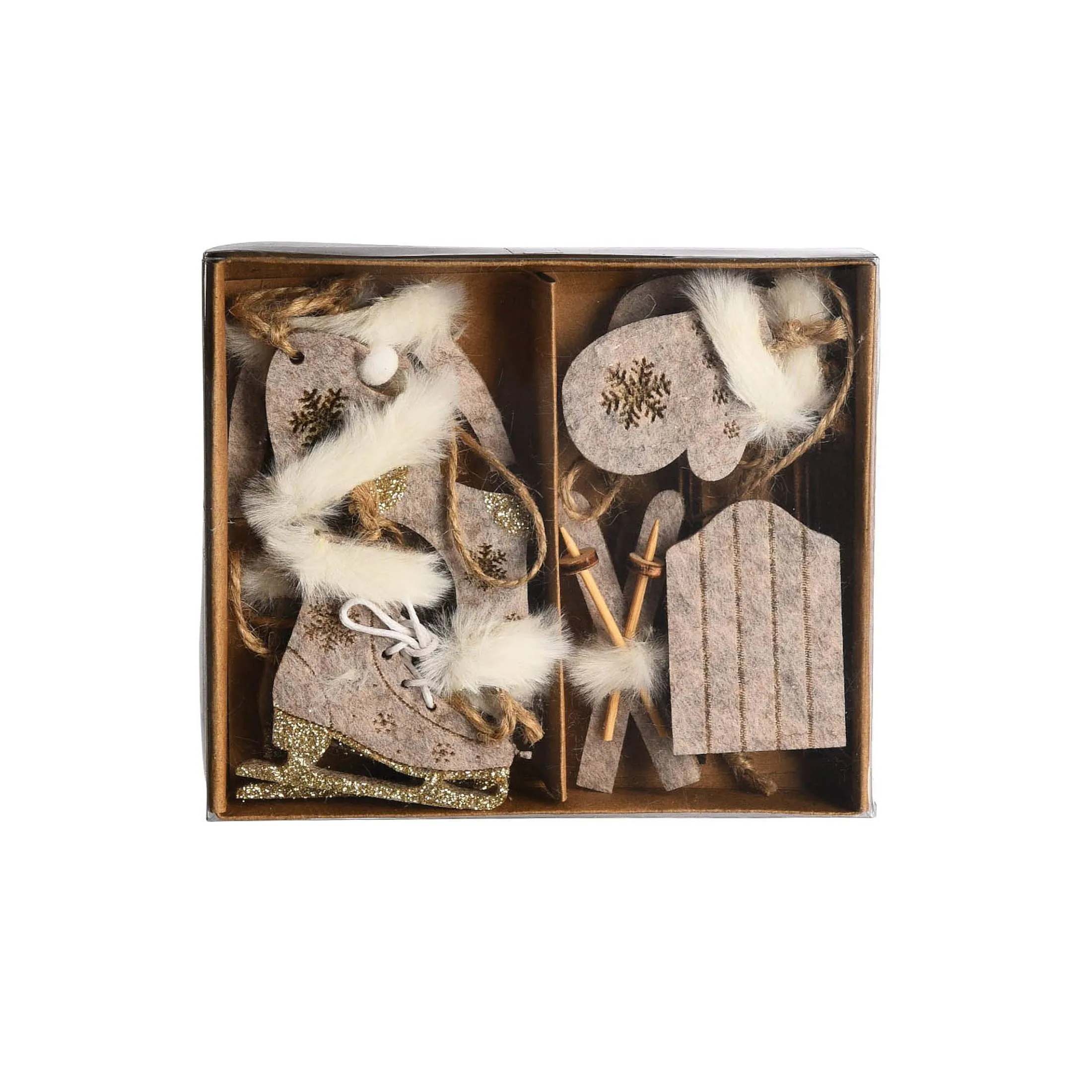 Cheap Depot Deko-Anhänger-Set Filzfiguren