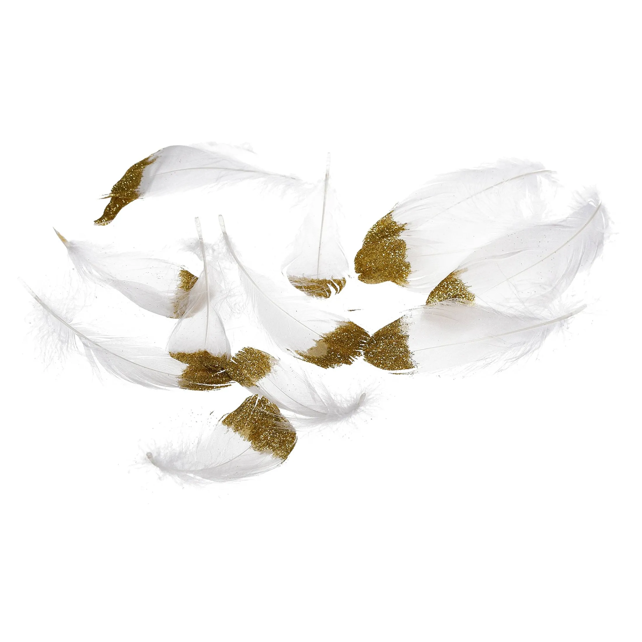 Sale Depot Deko-Naturfedern Glitter