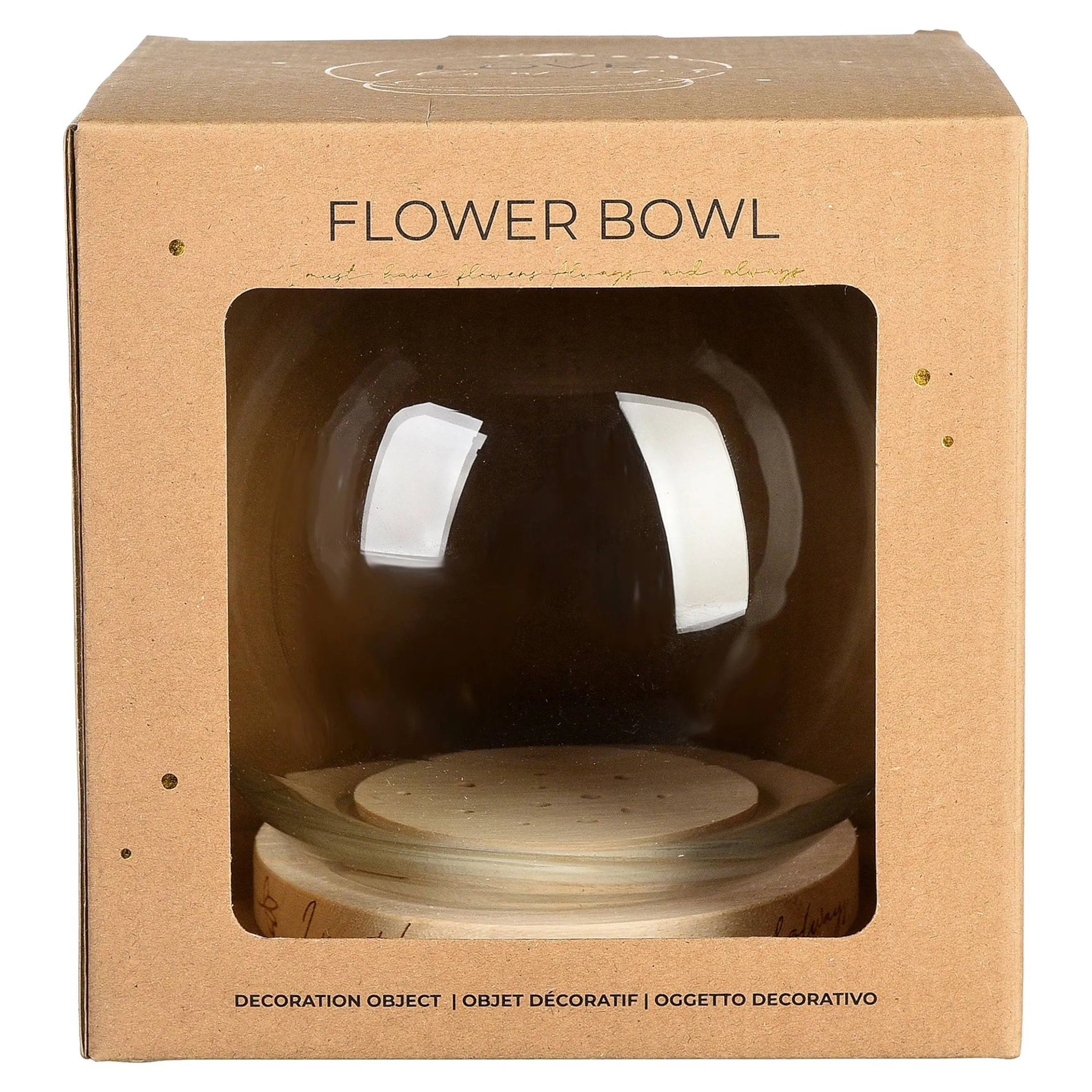 Hot Depot Deko-Objekt Flower Bowl Für Trockenblumen