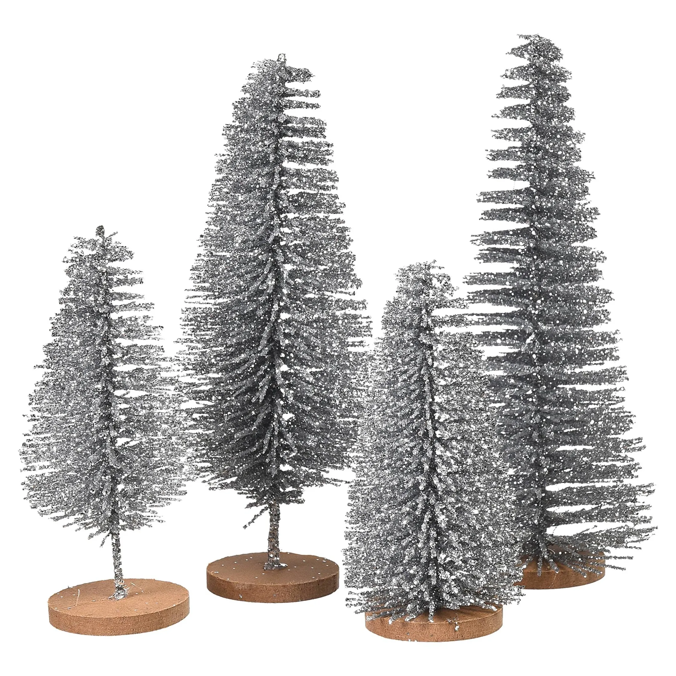 Clearance Depot Deko-Objekt-Set Glitzer-Baum