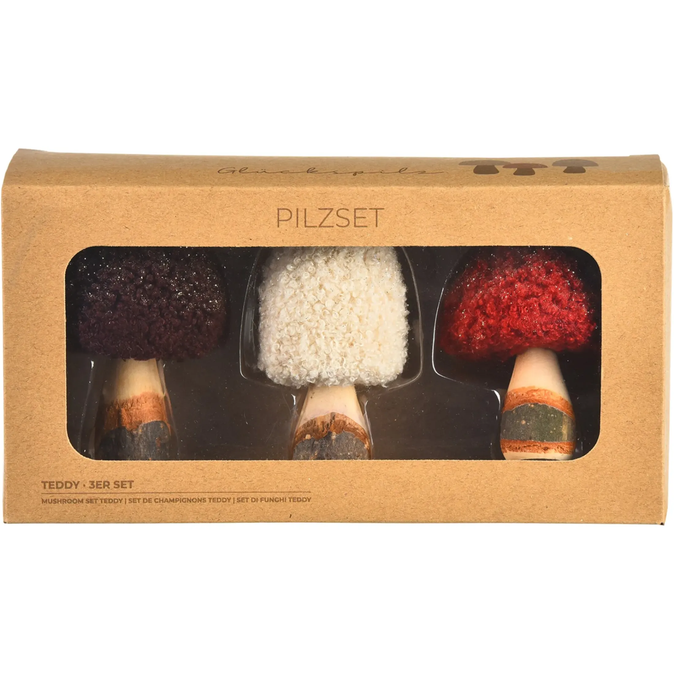 Depot Deko-Figuren & -Objekte>Deko-Objekt-Set Pilz Teddy