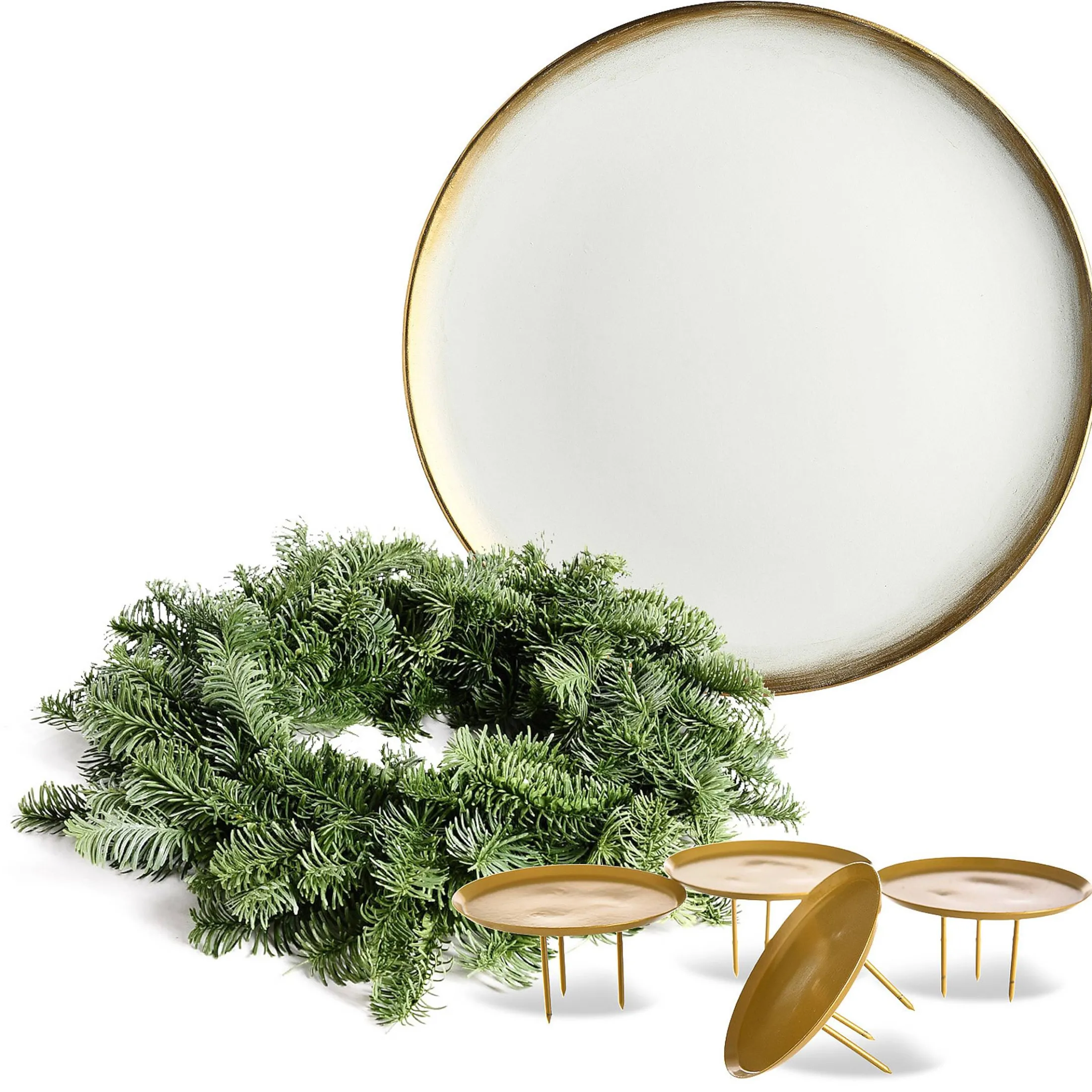 Discount Depot Deko-Set Adventskranz Classic