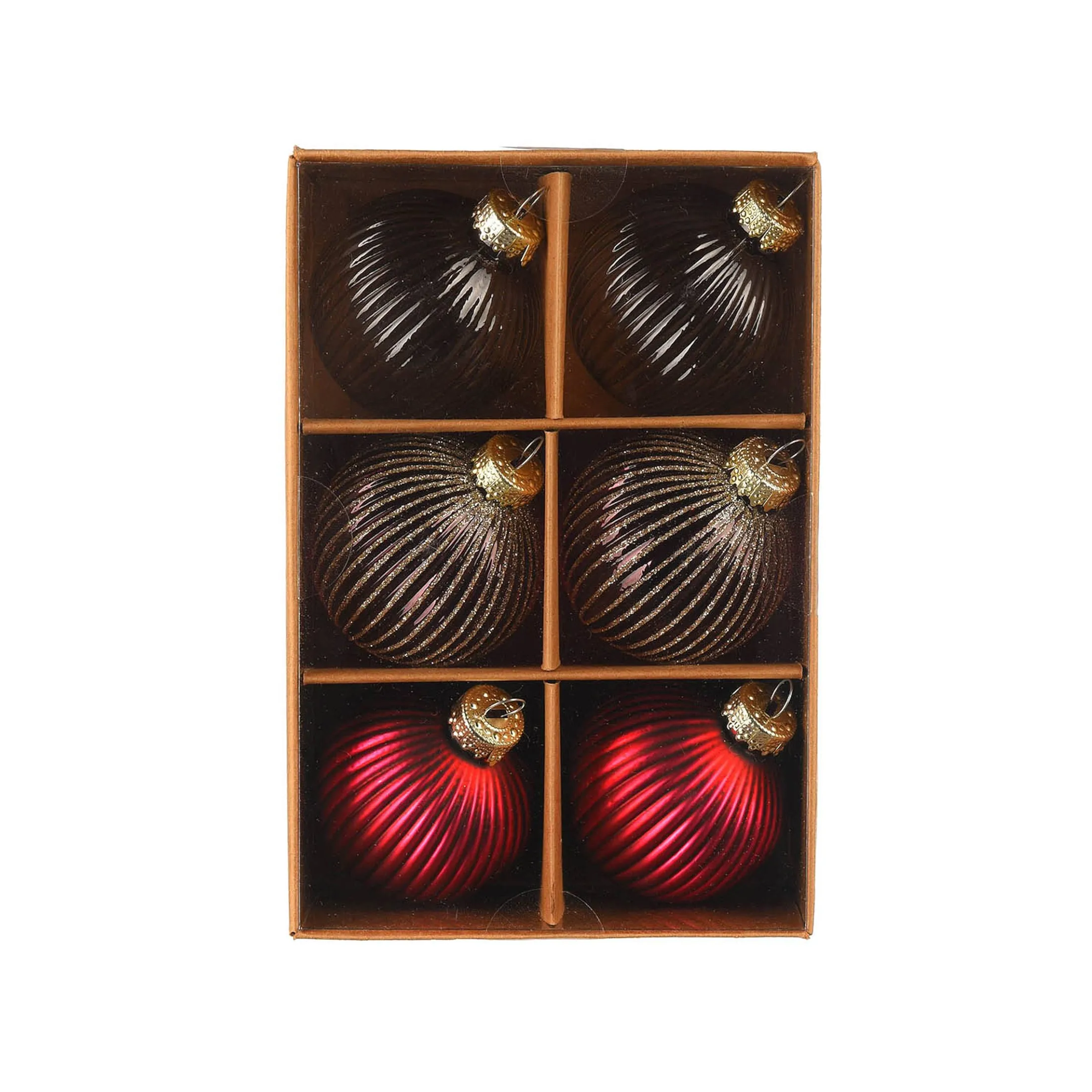Best Depot Deko-Set Weihnachts-Kerzenhalter Rille