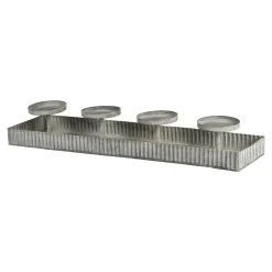 Cheap Depot Deko-Tablett Zinc Mit 4 Tullen