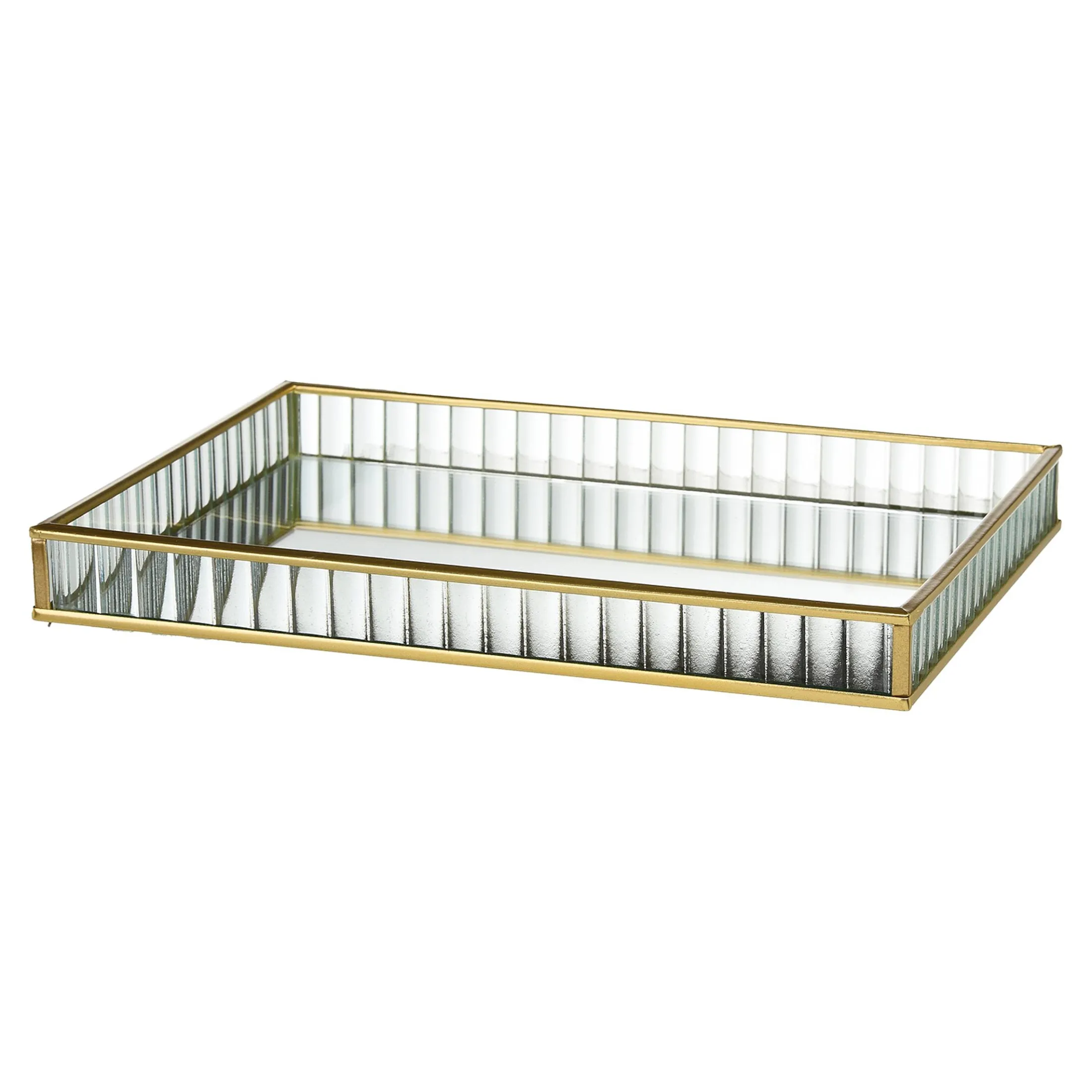 Fashion Depot Deko-Weihnachtstablett Golden Glam