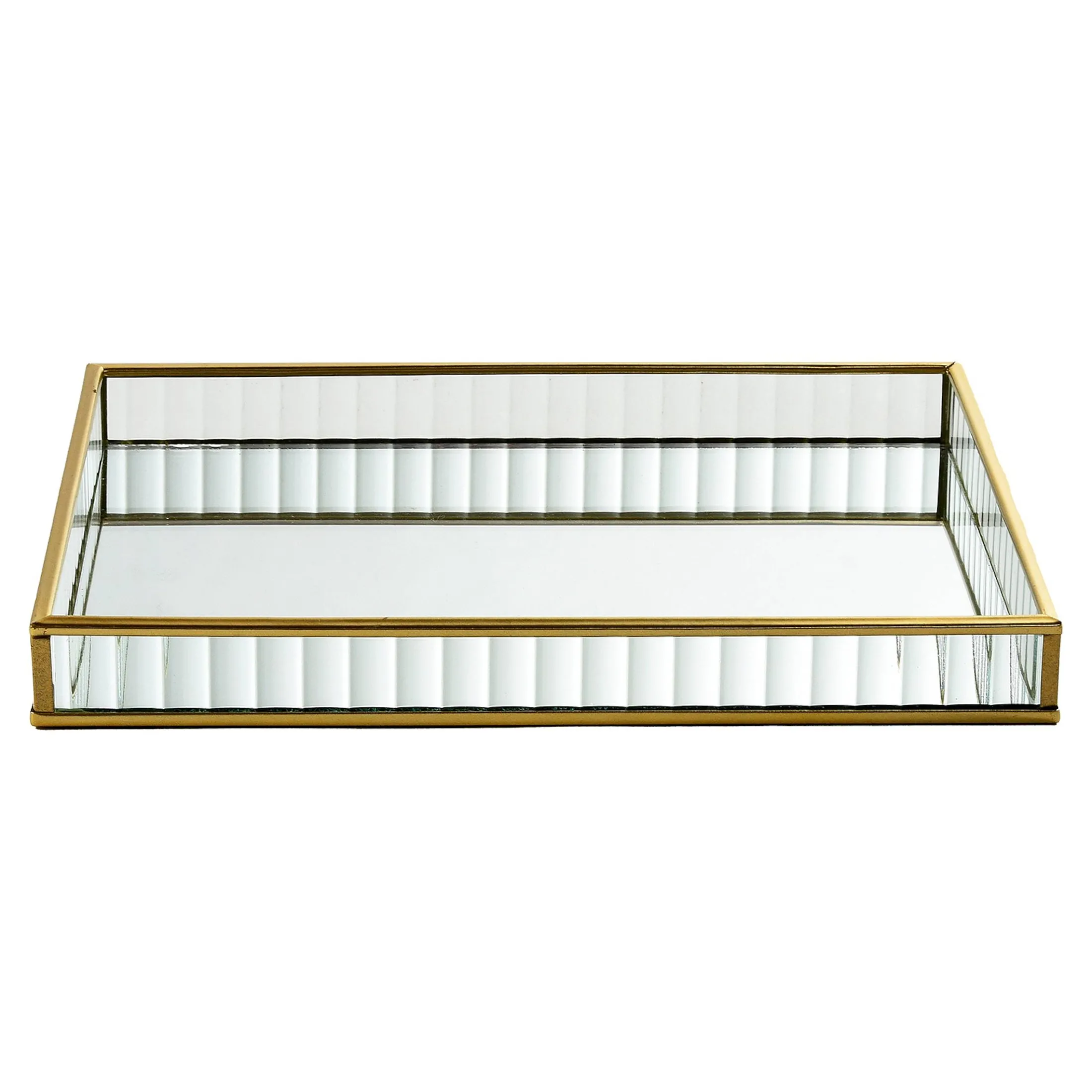 Fashion Depot Deko-Weihnachtstablett Golden Glam