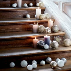 Shop Depot Deko-Weihnachtstablett Silver Glam