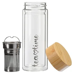 Discount Depot Doppelwand-Isolierflasche Tea Time