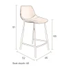 Online Depot Dutchbone Samt-Barstuhl Franky