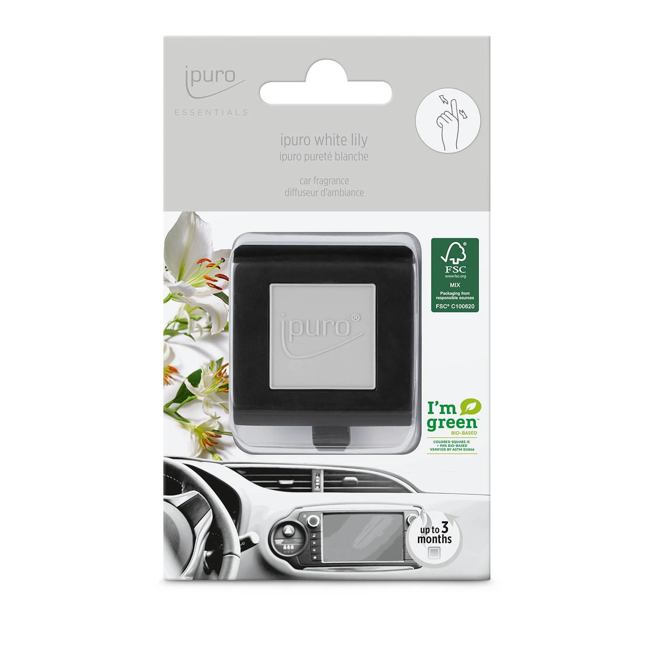 Hot Depot Essentials Autoduft White Lily