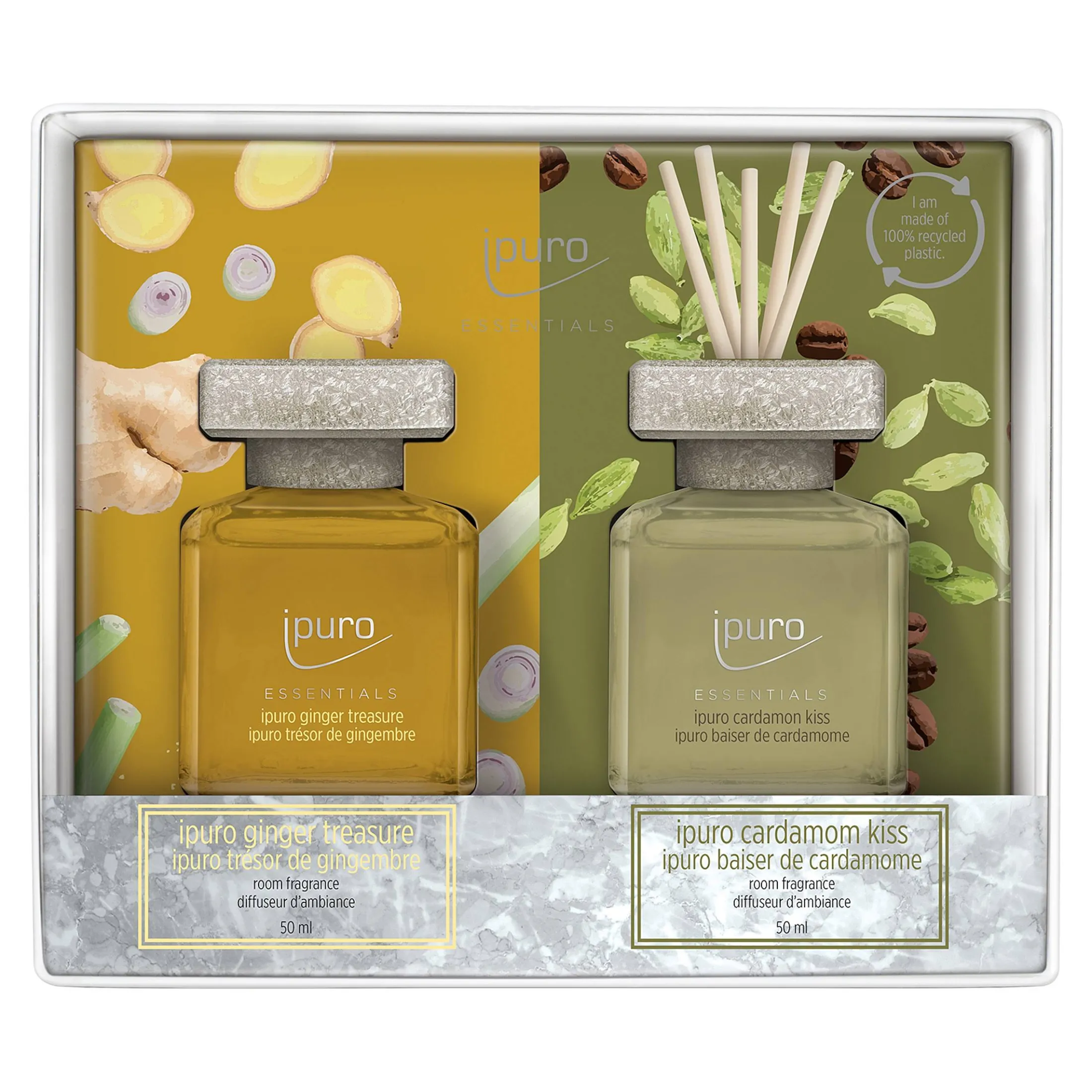 Online Depot Essentials Raumduft-Set Cardamom Kiss & Ginger Treasure