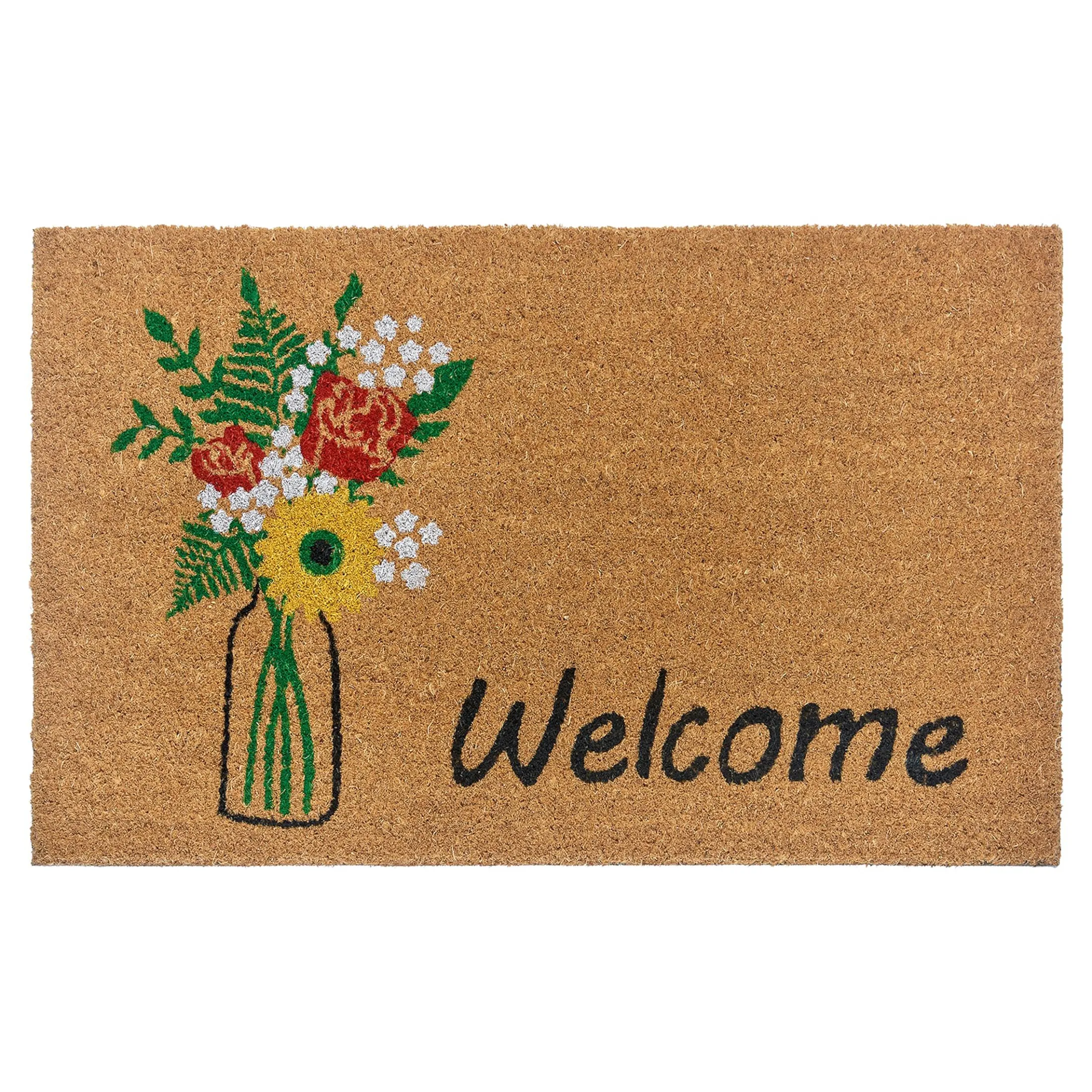 Clearance Depot Fusmatte Welcome & Flowers