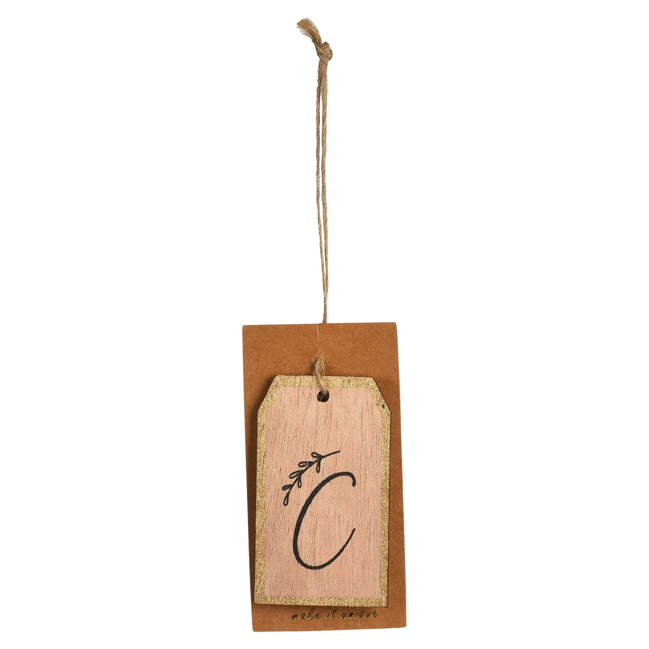 Fashion Depot Geschenkanhänger Monogramm