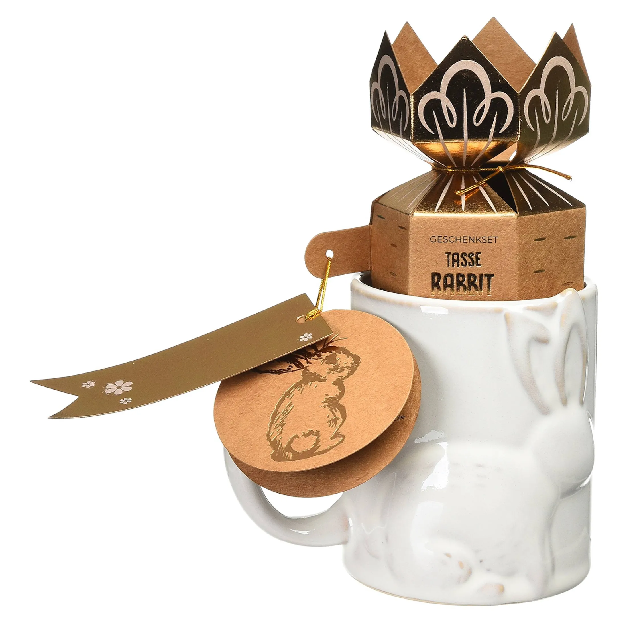 Outlet Depot Geschenk-Set Tasse Rabbit