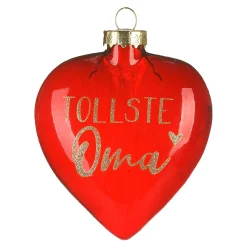 Store Depot Glas-Baumschmuck Herz Oma