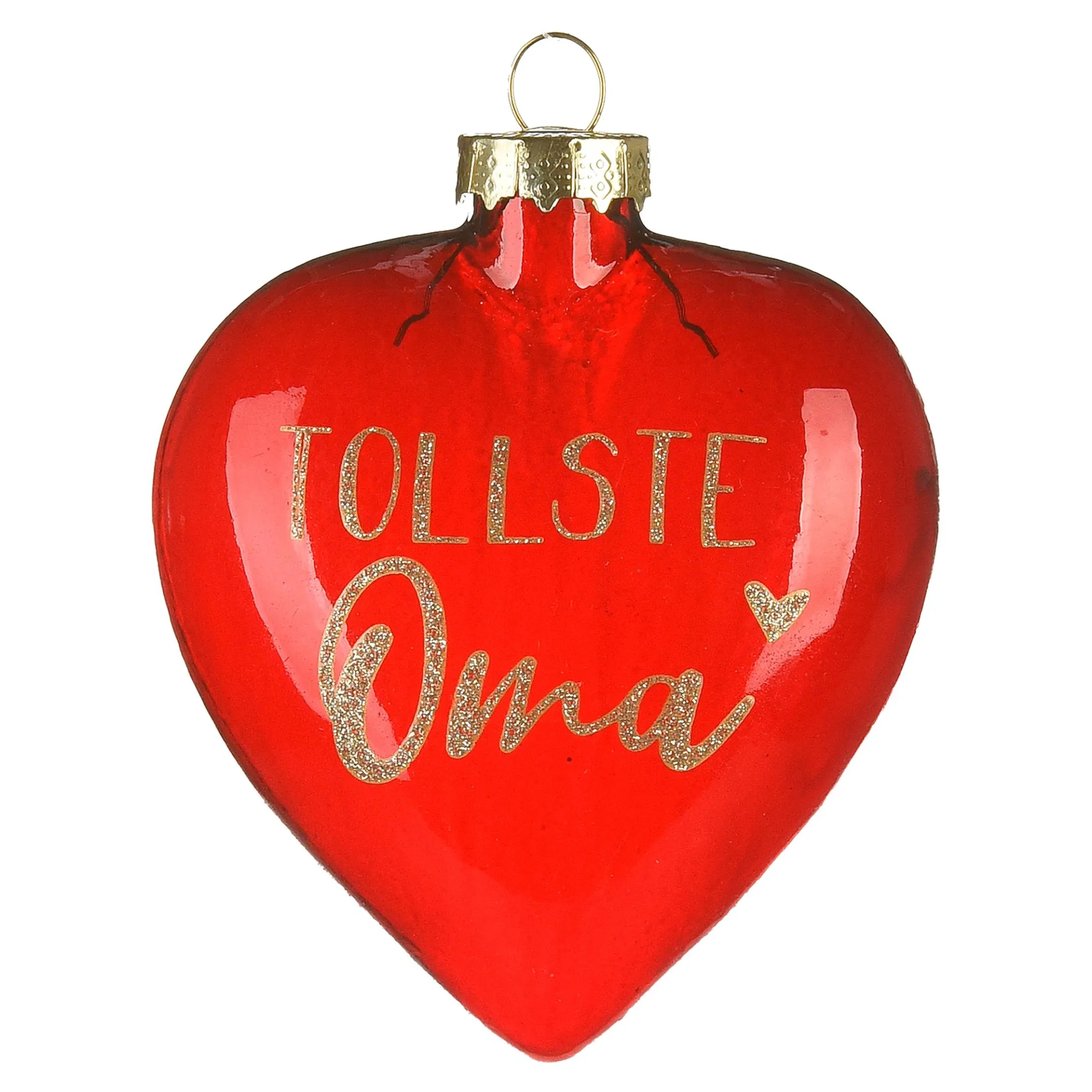 Store Depot Glas-Baumschmuck Herz Oma