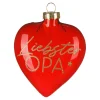 Store Depot Glas-Baumschmuck Herz Opa