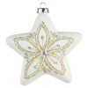 Store Depot Glas-Baumschmuck Stern Schnee