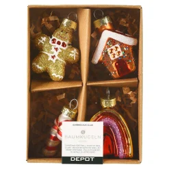 Flash Sale Depot Glas-Baumschmuck-Set Tradition