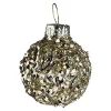 Store Depot Glas-Mini-Weihnachtskugel Glittergranulat