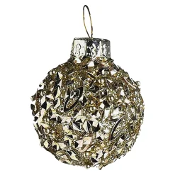Store Depot Glas-Mini-Weihnachtskugel Glittergranulat