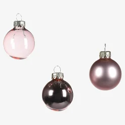 New Depot Glas-Mini-Weihnachtskugel-Set