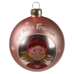 Store Depot Glas-Weihnachtskugel schi Freundin
