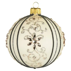 Flash Sale Depot Glas-Weihnachtskugel Florale