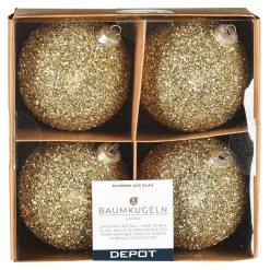 Cheap Depot Glas-Weihnachtskugel Glam