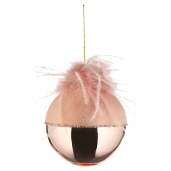 Cheap Depot Glas-Weihnachtskugel Glancy Feather