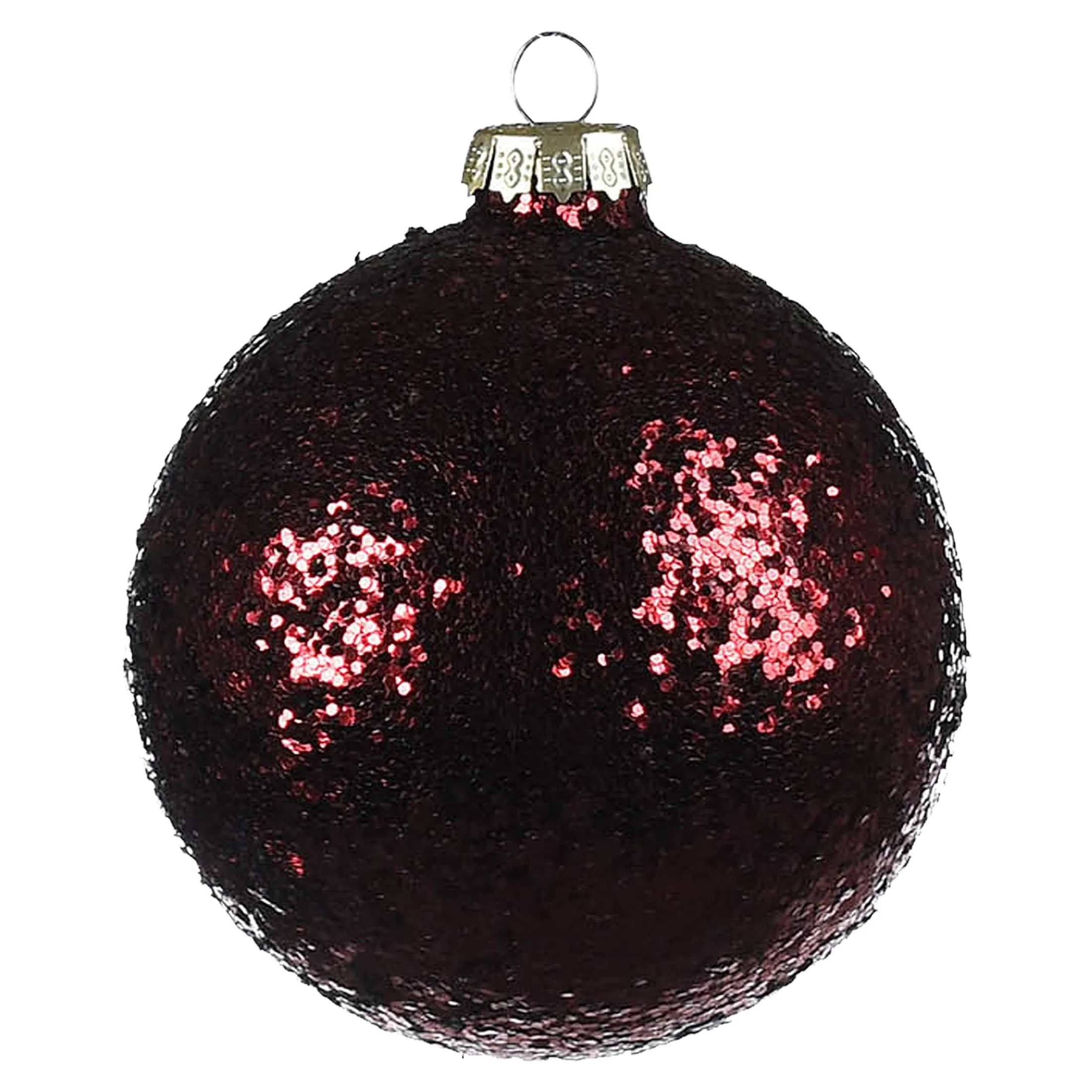 Outlet Depot Glas-Weihnachtskugel Glimmer