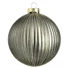 Online Depot Glas-Weihnachtskugel Glitterstripe