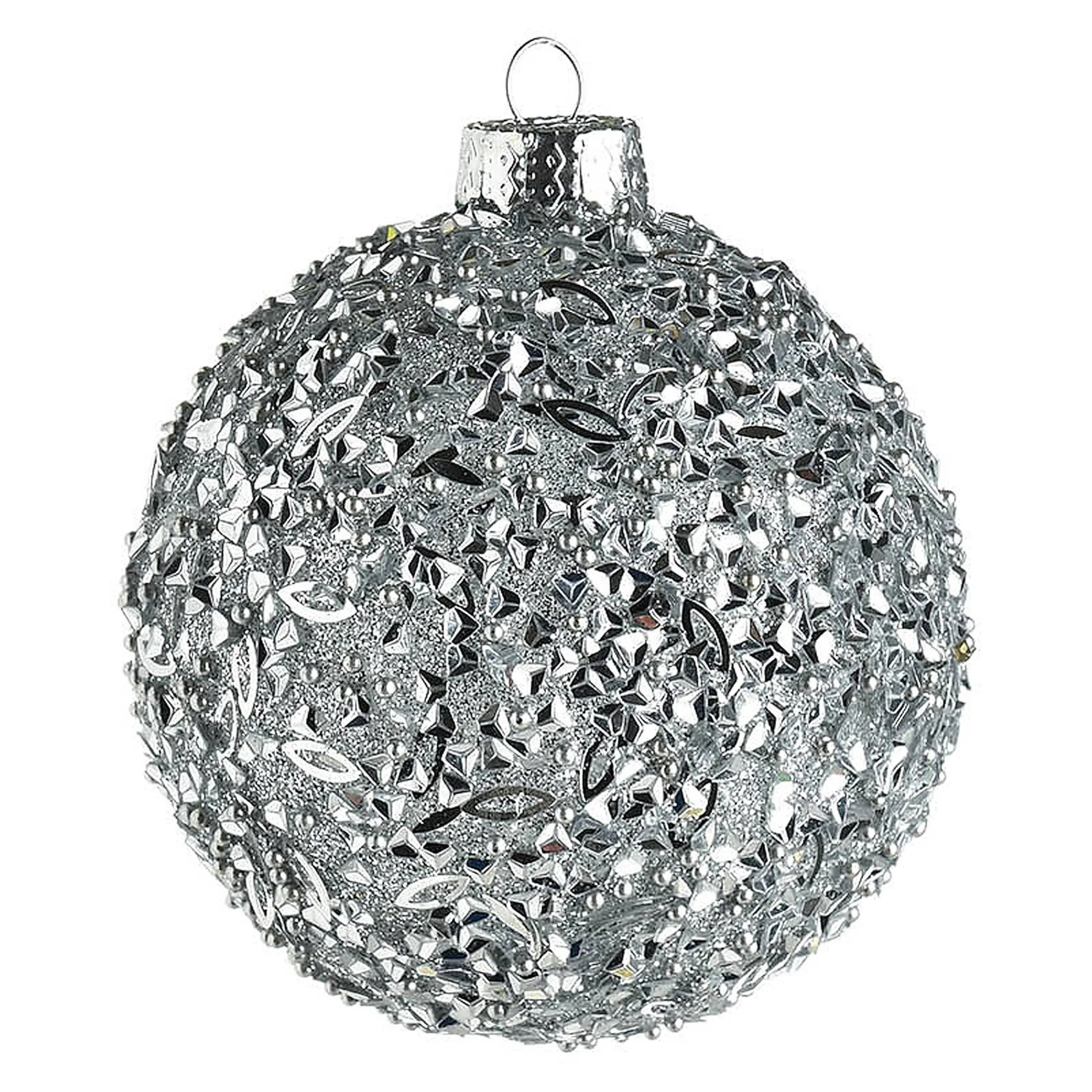 Cheap Depot Glas-Weihnachtskugel Glittergranulat