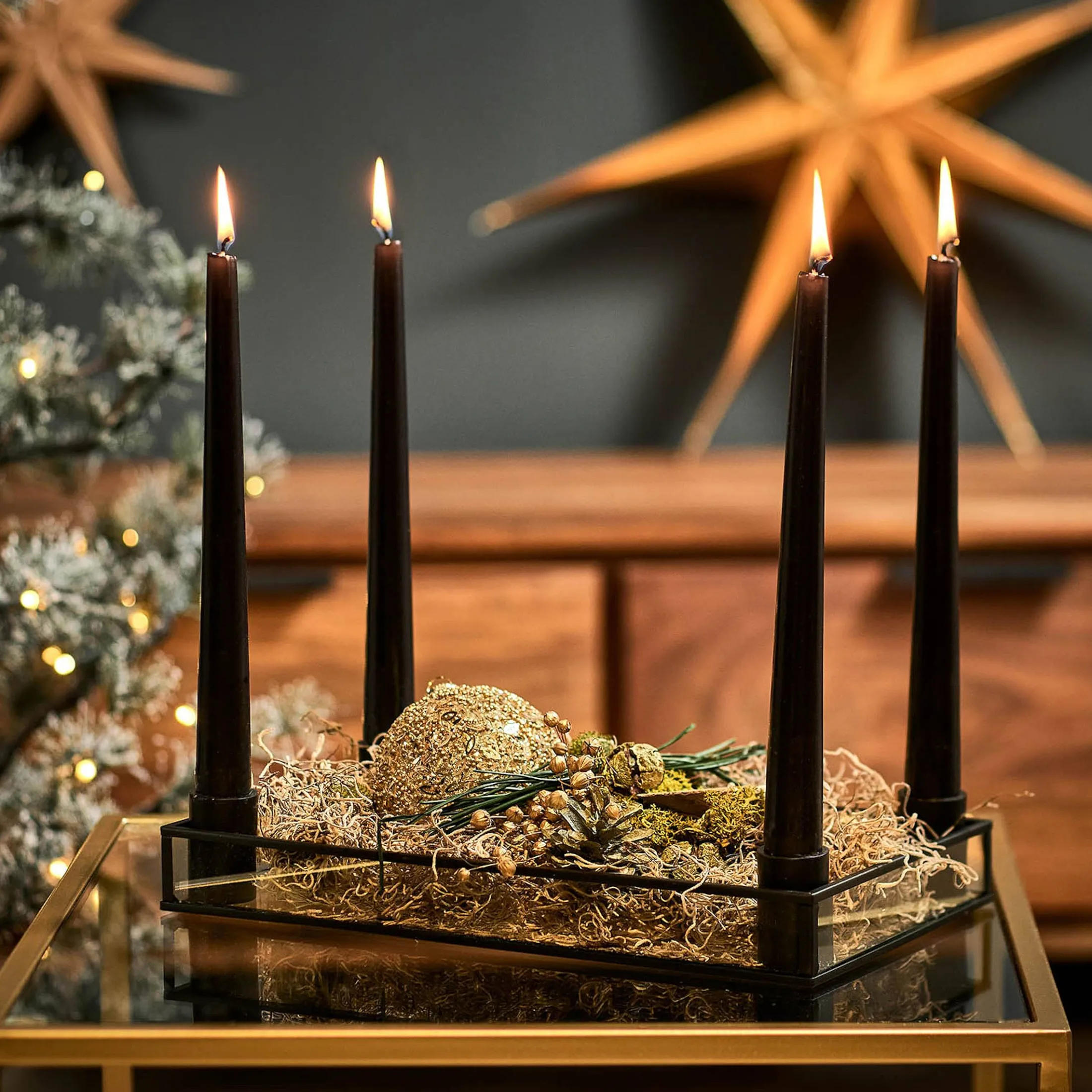 Outlet Depot Glas-Weihnachtskugel Glittergranulat