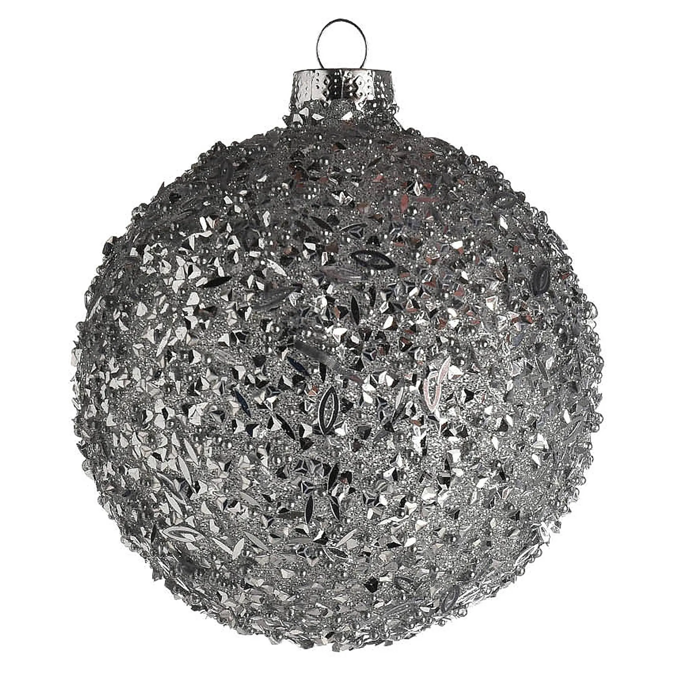 Clearance Depot Glas-Weihnachtskugel Glittergranulat