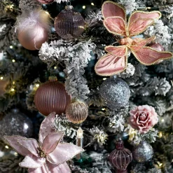Clearance Depot Glas-Weihnachtskugel Glittergranulat