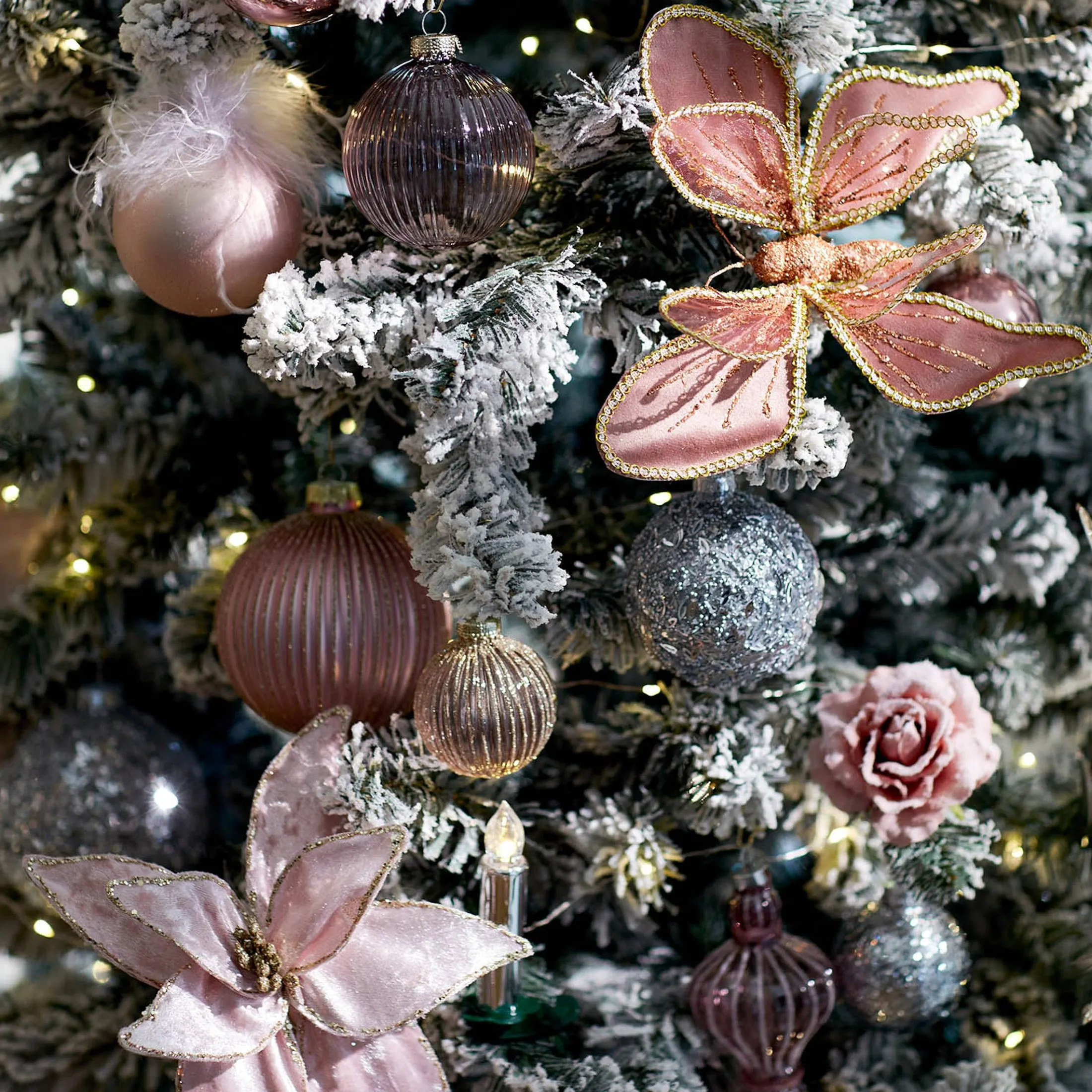 Clearance Depot Glas-Weihnachtskugel Glittergranulat
