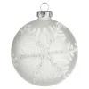 Shop Depot Glas-Weihnachtskugel Schneeflocke