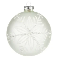 Best Sale Depot Glas-Weihnachtskugel Schneeflocke