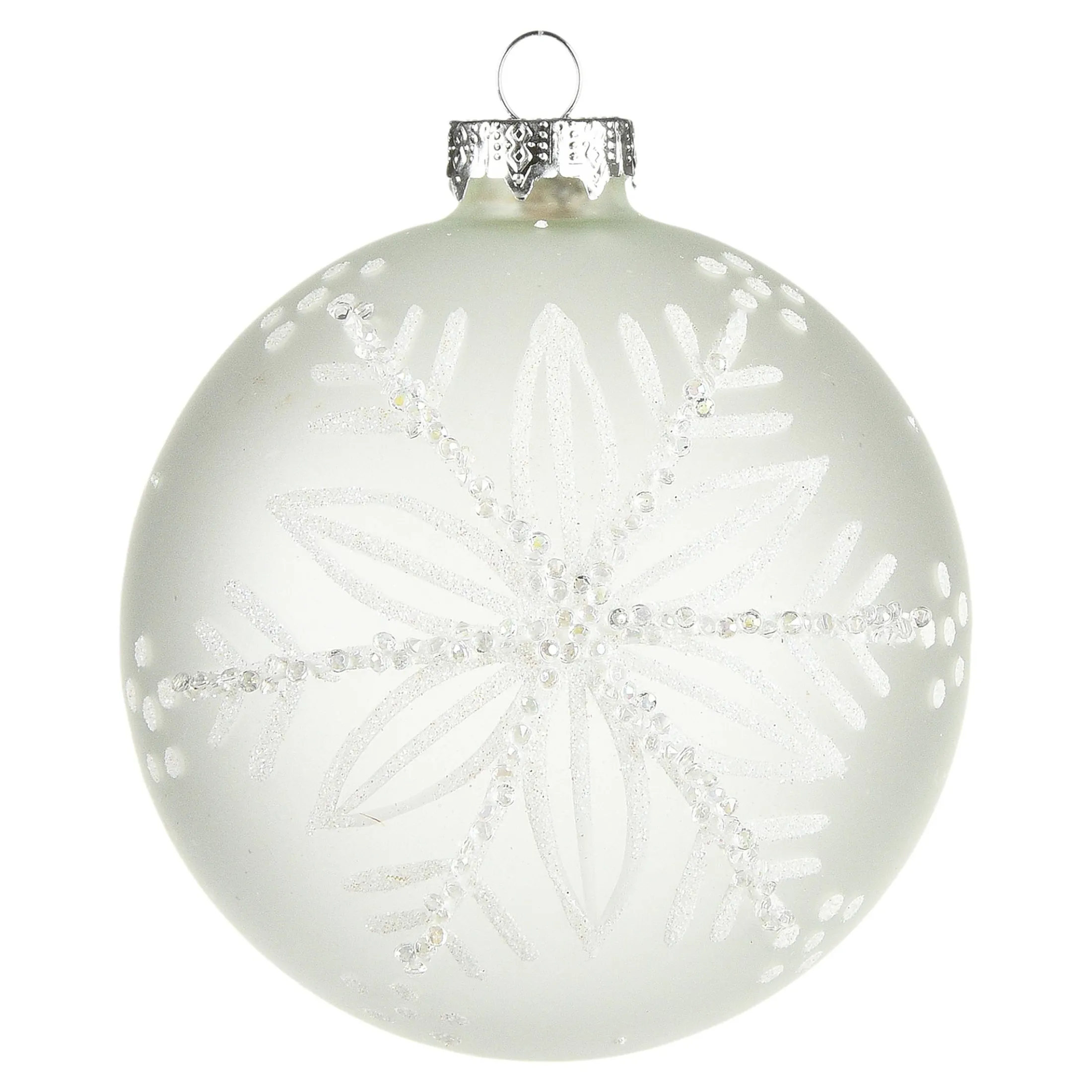 Best Sale Depot Glas-Weihnachtskugel Schneeflocke