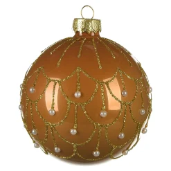 Fashion Depot Glas-Weihnachtskugel Vintage Glam