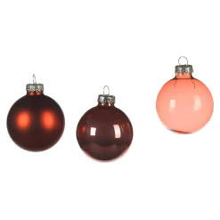 Fashion Depot Glas-Weihnachtskugel-Set