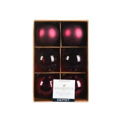 Store Depot Glas-Weihnachtskugel-Set